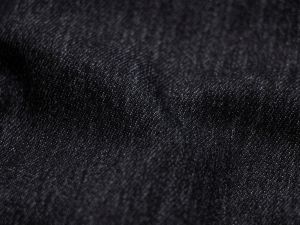 Elastischer Jeansstoff - uni schwarz