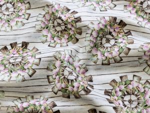 Webware Baumwolle Swafing French Hill Farm by Blank Quilting - blumige Windräder - wollweiß