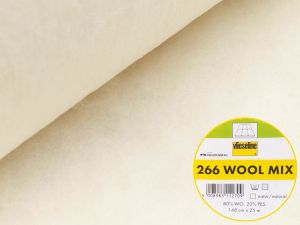 Volumenvlies Woll-Mix 266 von Freudenberg Vlieseline zum Einnähen 148 cm natur