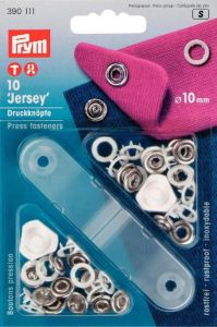 Prym 10 NF-Druckknopf Jersey Zackenring MS 10 mm - weiß