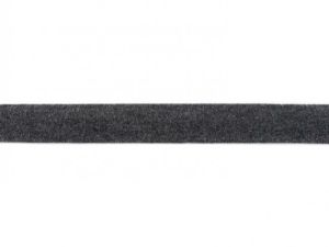 Jersey-Schrägband 20mm dunkelgrau meliert