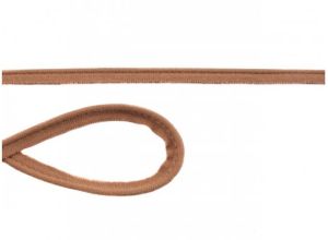 Jersey Paspelband Biese 10mm uni rehbraun