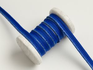 Paspelband Biese mit Glitzer 10mm - blau