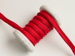 Paspelband Biese mit Glitzer 10mm - rot