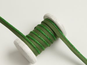 Paspelband Biese mit Glitzer 10mm - grün