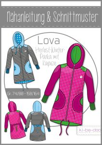 Papierschnittmuster ki-ba-doo Lova Herbst-Winter Parka mit Kapuze Mädchen