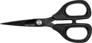 Stick-/Bastelschere Titanium 5,3" 13,5 cm - schwarz