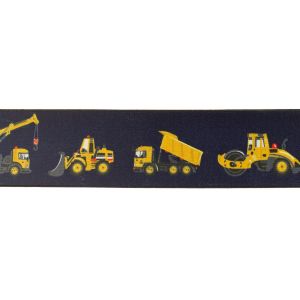 Gummiband ca. 40 mm - Baufahrzeuge - marine