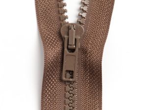 Reißverschluss teilbar 80 cm - braun