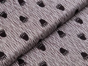 Webware Baumwolle Patchwork - Bärentatzen - schlamm