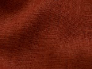 Ramie Leinenstoff - uni rotbraun