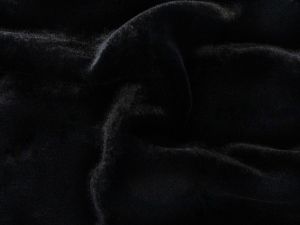Samtseide – Maulbeerseide – „Queen's Collection“ - uni - schwarz