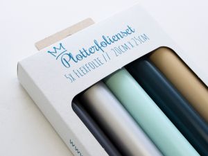 Flexfolie PU-Plotterfolienset - 5 Rollen 20 cm x 25 cm