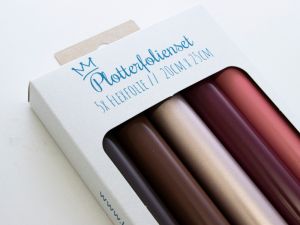 Flexfolie PU-Plotterfolienset - 5 Rollen 20 cm x 25 cm