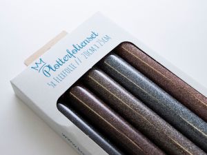 Glitzer Flexfolie PU-Plotterfolienset - 5 Rollen 20 cm x 25 cm