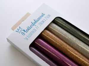 Glitzer Flexfolie PU-Plotterfolienset - 5 Rollen 20 cm x 25 cm