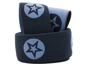 Gummiband weich ca. 40 mm - Sterne - Marine