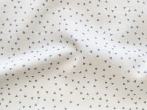 Nahaufnahme Canvas - kleine Dreiecke - weiß