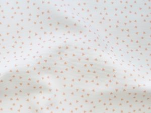 Nahaufnahme von Canvas - kleine Dreiecke - wollweiß