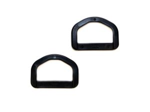 Nahaufnahme von D- Ringe aus Kunststoff 25mm - schwarz
