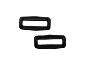 Nahaufnahme von Taschenschlaufen aus Kunststoff 30mm - schwarz