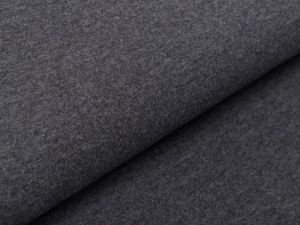 Glattes Bündchen im Schlauch - meliert grau