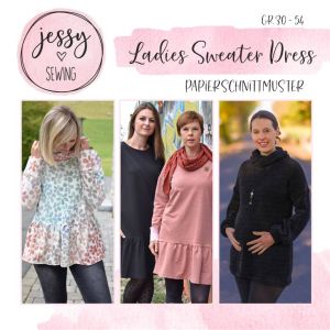 Papier-Schnittmuster Jessy Sewing - Kleid "Ladies Sweater Dress" - Damen