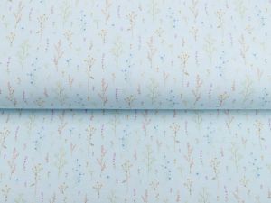 Jersey Digitaldruck - Gräser - pastellblau