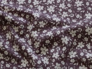Jersey - Blumenvielfalt - mauve