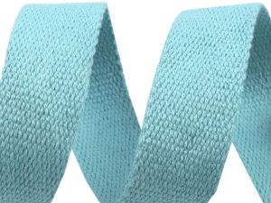 Gurtband Baumwolle 30 mm - uni helles blau