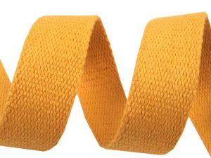 Gurtband Baumwolle 30 mm - uni ocker