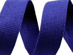 Gurtband Baumwolle 30 mm - uni dunkles blau