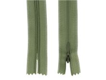 Reißverschluss nahtverdeckt nicht teilbar ca. 18 cm - olivgrün