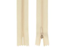 Reißverschluss nahtverdeckt nicht teilbar ca. 18 cm - sand
