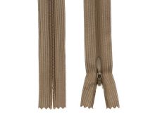 Reißverschluss nahtverdeckt nicht teilbar ca. 18 cm - schlamm