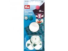 Überziehbare Knöpfe Prym 5Stk/19mm - silber