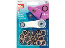 Prym 6 NF-Druckknopf Jersey MS 18 mm - altgoldfarben