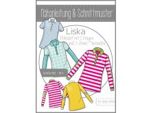 Papierschnittmuster ki-ba-doo Liska Poloshirt 5 Varianten Mädchen