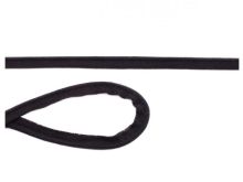 Jersey Paspelband Biese 10mm uni schwarz