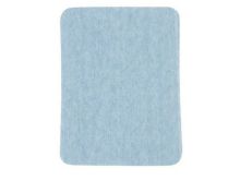 Nahaufnahme von Jeans Flicken zum Aufbügeln - 9,5cm x 12,5 cm - 2 Stück - hellblau