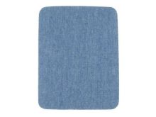 Nahaufnahme von Jeans Flicken zum Aufbügeln - 9,5cm x 12,5 cm - 2 Stück - blau