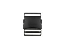 Steckschnalle Metall - 40 mm - schwarz