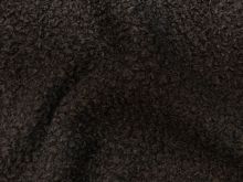 Bouclé Mantelstoff - uni - dunkelbraun