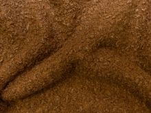 Bouclé Mantelstoff - uni - cognac