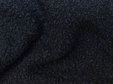 Bouclé Mantelstoff - uni - dunkelblau