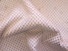 Dekosamt Swafing Parma - Wabenstruktur - puderrosa