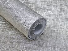 Struktur Kunstleder Coupon ca. 50 cm x 70 cm - silber