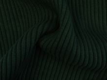 Grobes Ripp-Strick Bündchen im Schlauch - uni - dunkelgrün