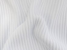 Grobes Ripp-Strick Bündchen im Schlauch - uni - weiß