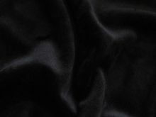 Nicki elastisch - samtweich - Samt / Velvet - uni schwarz